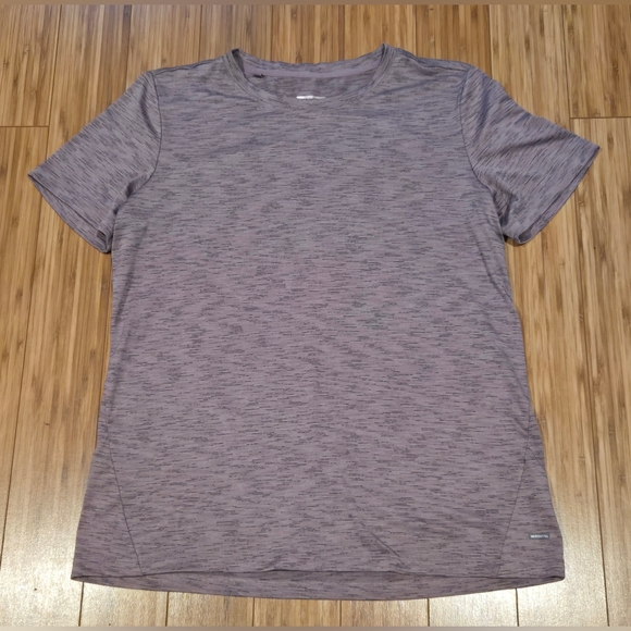 NWOT Mondetta Heathered Purple Short Sleeve Shirt - Picture 1 of 8